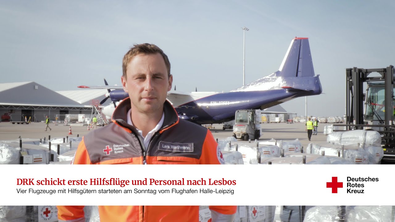 DRK schickt erste Hilfsflüge und Personal nach Lesbos